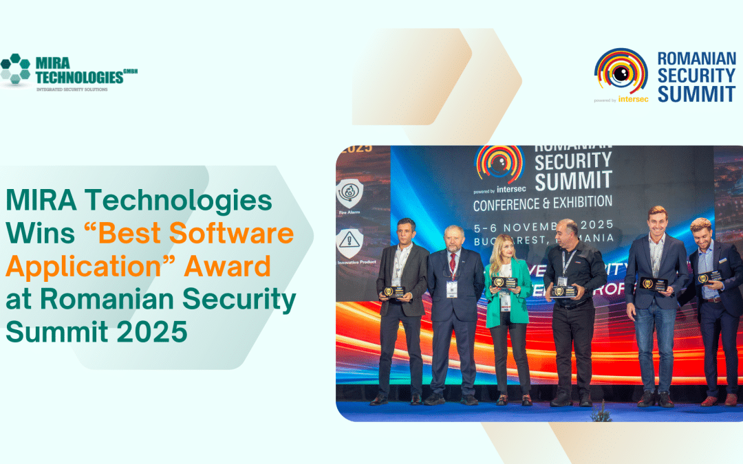 MIRA Technologies Wins “Best Software Application” Award at Romanian Security Summit 2025